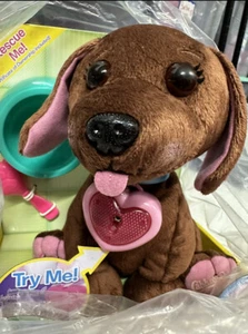 Patch de repollo para niños Adoptimals: perro salchicha de 9" marrón felpa cachorro perro bnip - Imagen 1 de 2