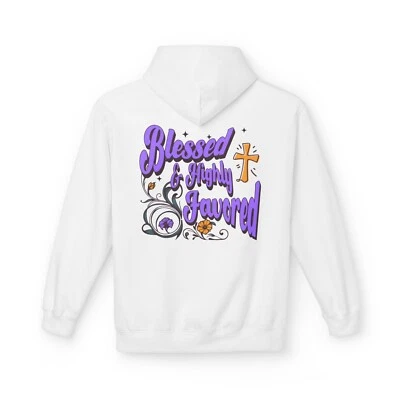 Sudadera con Capucha Bendita Fe Sobre el Miedo Sudadera Cristiana Unisex Pullover Jesús Sudadera Foto 1 de 4