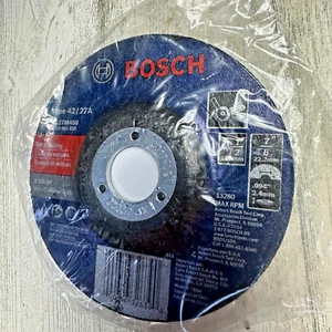5 Pack Bosch 4-1/2" x 3/32" 24 Grit Light Grinding/Metal Cutting Wheels CG27M450 - Picture 1 of 7
