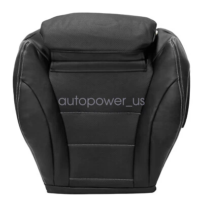 Cubierta de asiento de cuero inferior del conductor para Mercedes Benz C300 2015-2021 sedán negra Foto 1 de 4