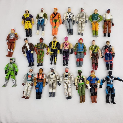 Lot x23 4" VTG 80s 90s GI Joe Action Figures Hasbro ARAH Bundle NO ACCESSORIES Cover