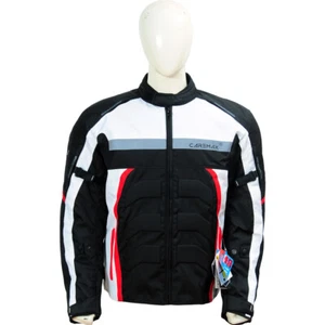Caremax New York Motorcycle Jacket for Men w/ CE Armor Protection & WaterproofRi - Picture 1 of 24