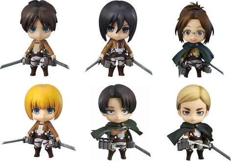 Nendoroid Attack on Titan figure Eren Mikasa Armin Levi Hans Erwin Japan F/S NEW Cover