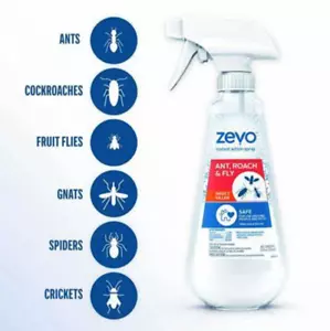 2 Pack, ZEVO Ant Roach & Fly Killer Spray Refill, Safe For People & Pets - Picture 1 of 2