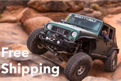 NOVO conjunto de alargamento de para-lama dianteiro Smittybilt XRC compatível com Jeep Wrangler JK 76838 2007-2018 - Imagem 1 de 4