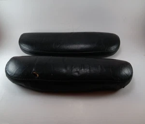 Ekornes Stressless Black Leather Armrest Cushions Chrome Lounge Chair Damage - Picture 1 of 15