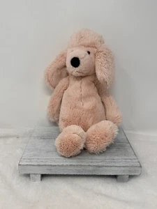 Jellycat Rose Pale POODLE 12” Beanbag Plush Stuffed Animal Toy - Picture 1 of 2