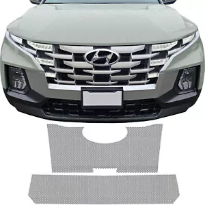 CCG JUEGO DE 2 PIEZAS REJILLA MALLA DIAMANTE NEGRO INSERTO PARA HYUNDAI SANTA CRUZ 2022-24 - Imagen 1 de 6