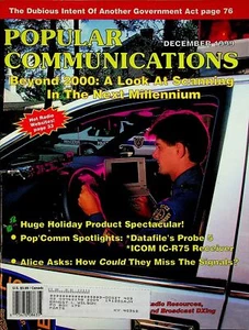 Popular Communications Magazine December 1999 Scanning In The Next Millennium - Imagen 1 de 2