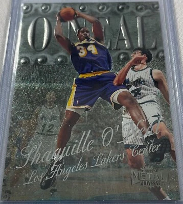 98-99 SHAQUILLE O’NEAL SKYBOX METAL UNIVERSE BASKETBALL CARD - Image 1 of 2