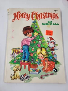 Vintage 1978 Merry Christmas Big Coloring Book. Waldman Publishing Corp.  - Picture 1 of 8