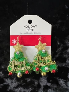 Holiday Fete Weihnachtsbaum Ohrringe - NEU - Bild 1 von 2