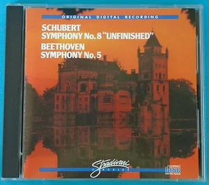 Schubert 8 & Beethoven 5 by Ljubljana Symphony Orchestra of Yugoslavia (1987 CD) - Picture 1 of 3