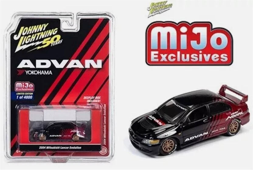 Johnny Lightning 50th 2004 Mitsubishi Lancer Evolution Advan Yokohama 1:64 - Image 1 of 1