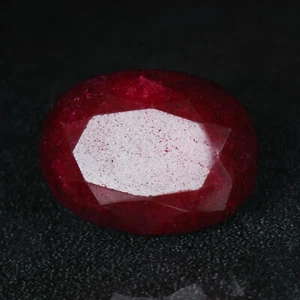 Impresionante Rubí Natural Forma Ovalada Rojo 132.55 Ct CERTIFICADO Raro Piedra Preciosa Suelta - Imagen 1 de 6