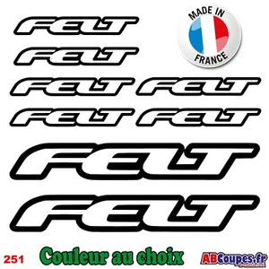 8 Stickers FELT - Autocollants Adhésifs Cadre Velo Bike VTT Montain - 251 - Picture 1 of 2