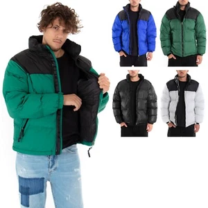 Giubbotto Uomo Bomber Bicolore Puffer Imbottito Vari Colori - Imagen 1 de 41