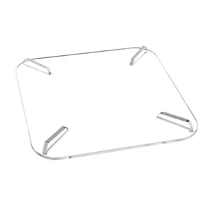 Acrylic Support Tray for Host, NonSlip Silicone Corners, 4mm Thickness - Photo 1/8