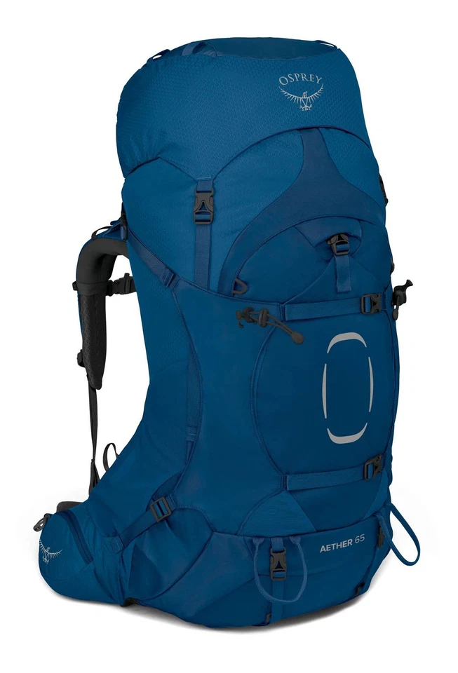 Osprey Aether 65 L / XL Rucksack Wanderrucksack Tasche Deep Water Blue Blau - Bild 1 von 2