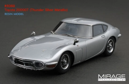 ¡ÚLTIMO! HPI #8369 Toyota 2000GT Thunder Silver Metallic 1/43 Resina Modelo JDM Foto 1 de 1