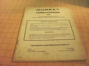 Murray 1979 Rider & Rotary Lawn Mower & Garden Tiller Parts Catalog - Picture 1 of 9