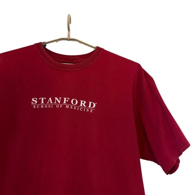 Camiseta de la Escuela de Medicina Stanford Roja MV Sport XXL Camiseta de Colección para Hombres LEER Foto 1 de 4