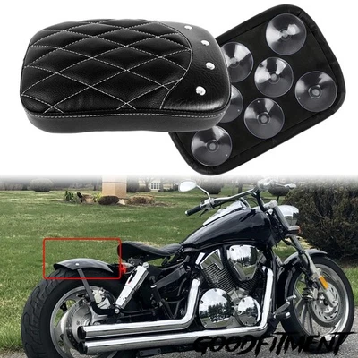 Assento traseiro Fender Passenger Pillion Pad para Honda VT750 VT1100 VTX1300 VTX1800  - Imagem 1 de 4