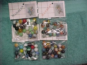 4 Tüten Vintage Murmeln.Alle in neuwertigem Zustand.Bitte Fotos ansehen - Bild 1 von 5