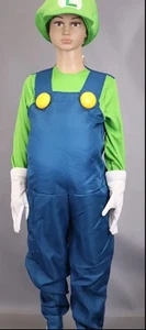 Disguise Boys Super Mario Bros. Luigi Deluxe Costume - Size M - Picture 1 of 5
