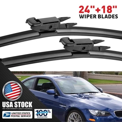 Juego de pares de limpiaparabrisas delantero izquierdo y derecho para BMW 320i 318i 330i Foto 1 de 4