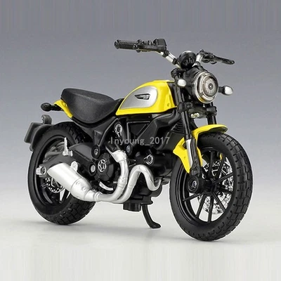 1:18 2022 Ducati Scrambler Icon Diecast Motorcycle Model Toy Gifts For Boys - Image 1 of 4