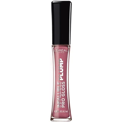 Set of 2 L'Oreal Paris Infallible Pro Gloss Plump Lip Gloss, Mauve Glow - Image 1 of 4