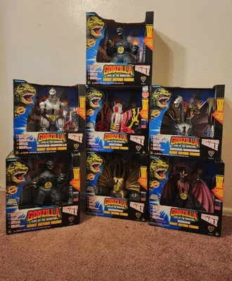 1994 Trendmasters Godzilla King Of Monsters. Conjunto completo de figuras gigantes - Imagem 1 de 4