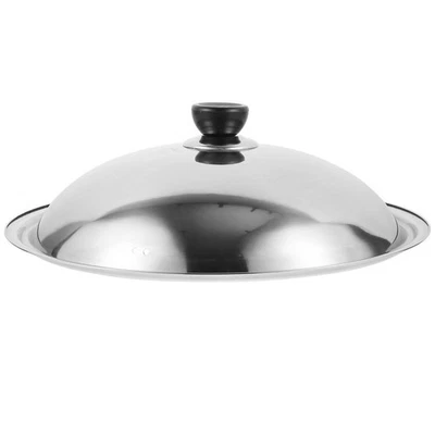Stainless Steel Pot Cover Universal Pot Cover Kitchen Anti Oil Splashing Cover - Image 1 of 4