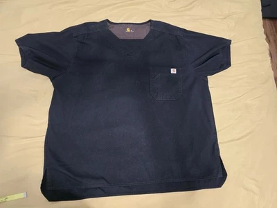 Conjunto Médico Carhartt Para Hombre Parte Superior e Inferior XL Negro Cuello en V Pantalones Carga XL 36x40 Foto 1 de 4