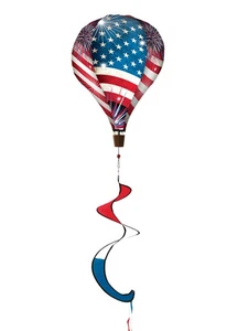Briarwood Lane Stars and Stripes Hot Air Balloon Spinner - Picture 1 of 2
