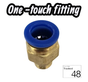 New Pneumatic 1/4" push to connect one touch fitting - Picture 1 of 6
