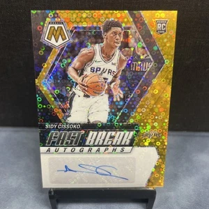 Sidy Cissoko 2023-24 Mosaic Fast Break Autographs #/10 SPURS RC BLAZERS - Picture 1 of 9