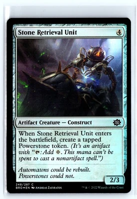 FOIL Stone Retrieval Unit The Brothers' War – MTG Magic the Gathering Card - Image 1 of 4