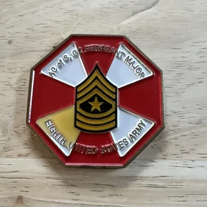 Vintage Ac Of S,G2 Sergeant Major 8th U.S. Army Challenge Coin - Picture 1 of 12