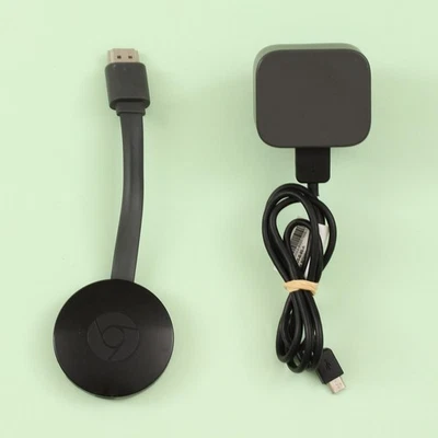 Google Chromecast (2nd Generation) Media Streamer (Black) [NC2-6A5] - Image 1 of 4