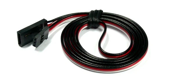 Cabo de extensão modelo Futaba RC 1000mm para servo e receptor R/C hobby AC490 - Imagem 1 de 1