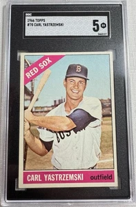 1966 Topps Carl Ystrzemski #70 Medias Rojas de Boston SGC 5 EX - Imagen 1 de 2