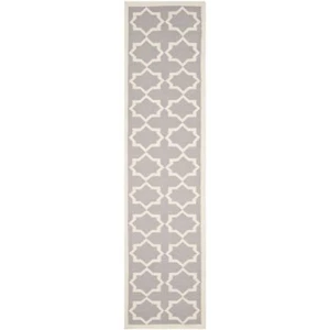 Safavieh Flat weave Grey/ Ivory Wool 2' 6" x 12' Runner - Picture 1 of 1