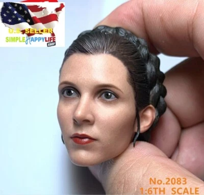 1/6 Mujer Leia Organa Cabeza Princesa de las Nieves para 12" Figura Hot Toys Star Wars❶USA❶ Foto 1 de 4