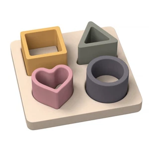 Silicone Shape Sorter Pink - Picture 1 of 6