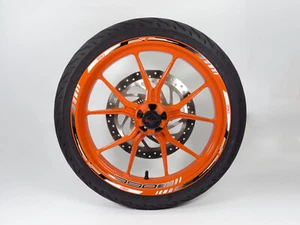 Juego de cinta de llantas incl. pegatinas de cama de llantas compatibles para KTM 390 Duke - Imagen 1 de 7