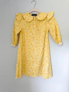 Scarlet Darkness Girls Youth 8/9 Pioneer Prairie Cottagecore Shabby Chic Dress - Picture 1 of 4