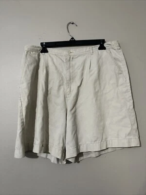Vintage White Stag Mom Shorts Size 18 Cream - Image 1 of 3