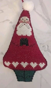 Kreuzstich Weihnachtsmann Weihnachtsschmuck - Bild 1 von 3